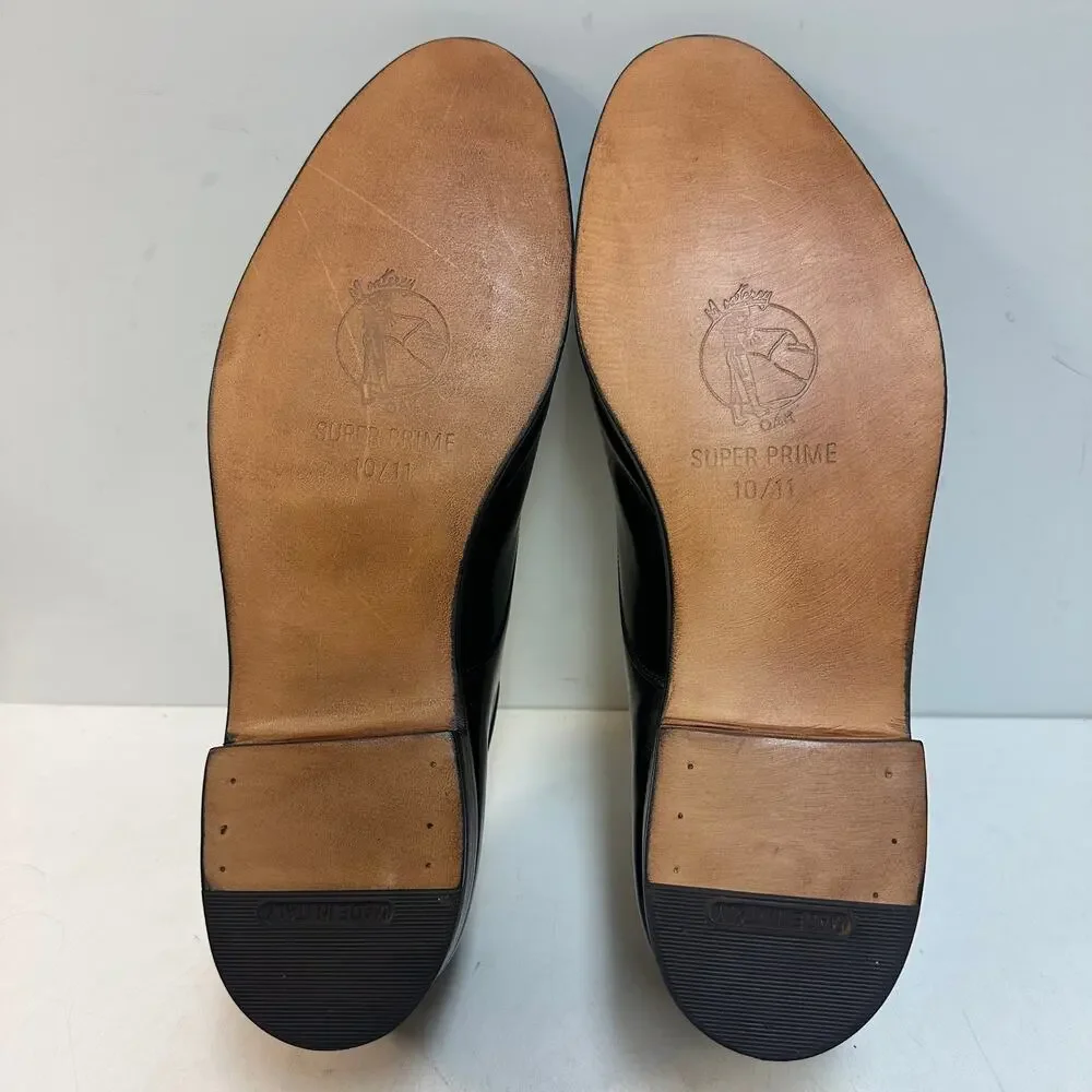 FULLY RESOLED Adlen 901 Perf Tip Bal Oxford Black Calf Hassis Made in USA 12 D